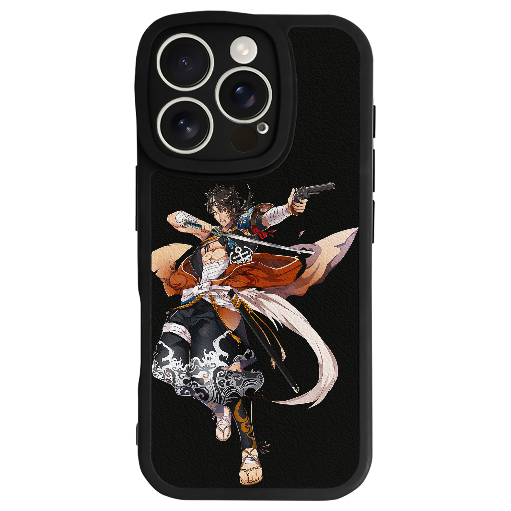 （画像用） 刀剣乱舞 Touken Ranbu 【iPhone 16シリーズ対応】シリコンスマホケース（レザー調） 材質：シリコン